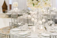 Blissful Elegance: Creating A Magical Silver And White Wedding Wonderland