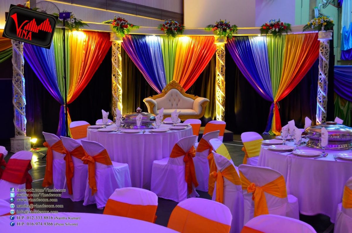 Rainbow wedding decoration: This will be the lobby - Camping