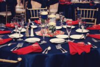 Stunning Red And Navy Blue Wedding Decorations: Adding Elegance And Style To Your Big Day!