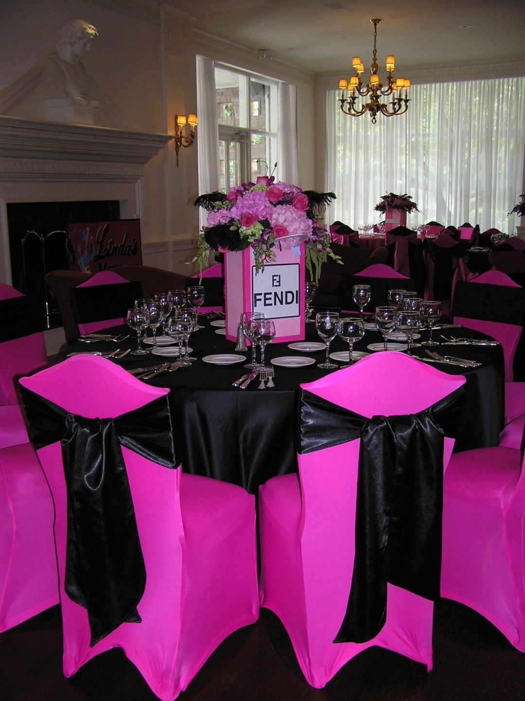 Room Gallery – The Finishing Touch  Hot pink weddings, Silver