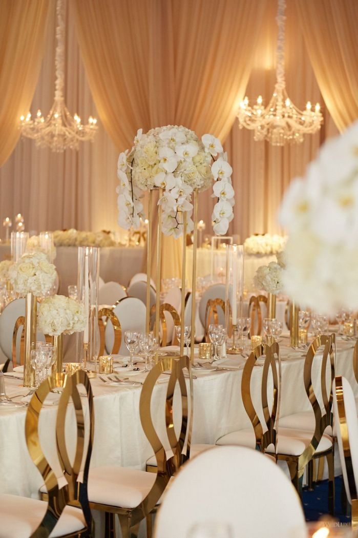 An Elegant White and Gold Wedding? Yes, Please!  Gold wedding