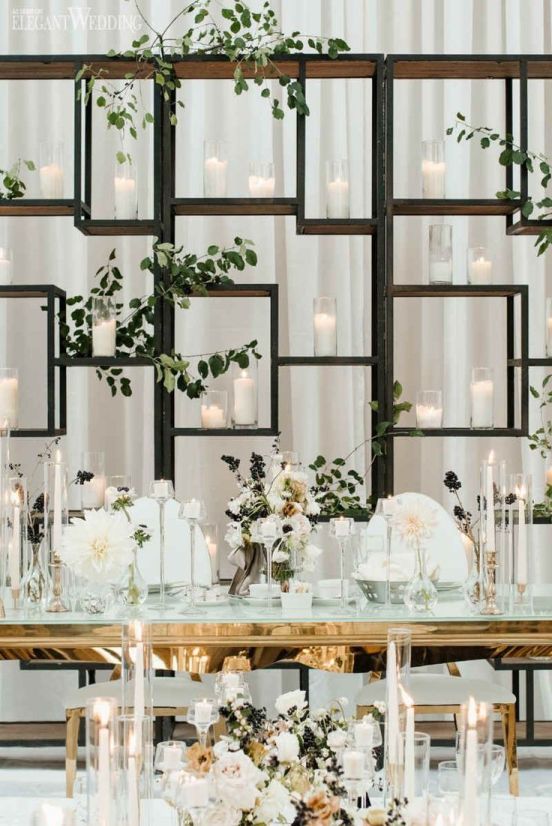 MODERN BLACK AND WHITE WEDDING  Modern wedding decor, White