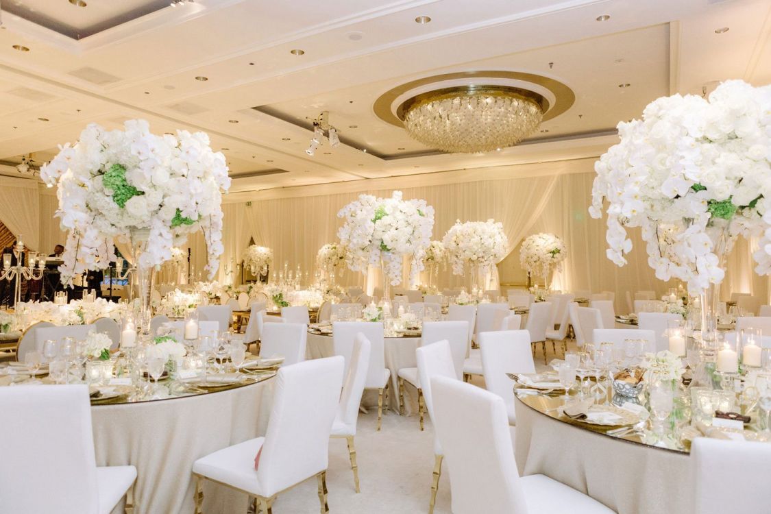 + White and Gold Wedding Ceremony + Reception Ideas