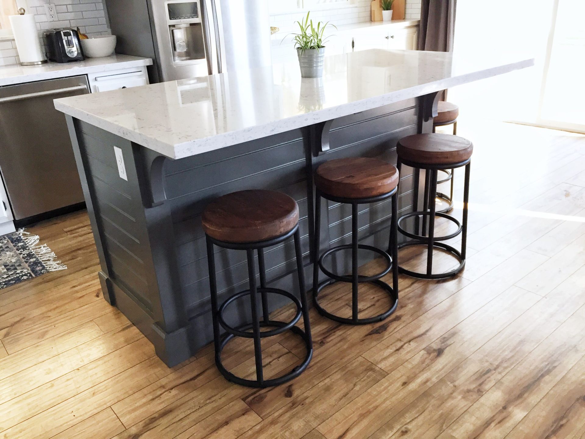 A DIY Kitchen Island: Make it yourself and Save Big!  Domestic Blonde